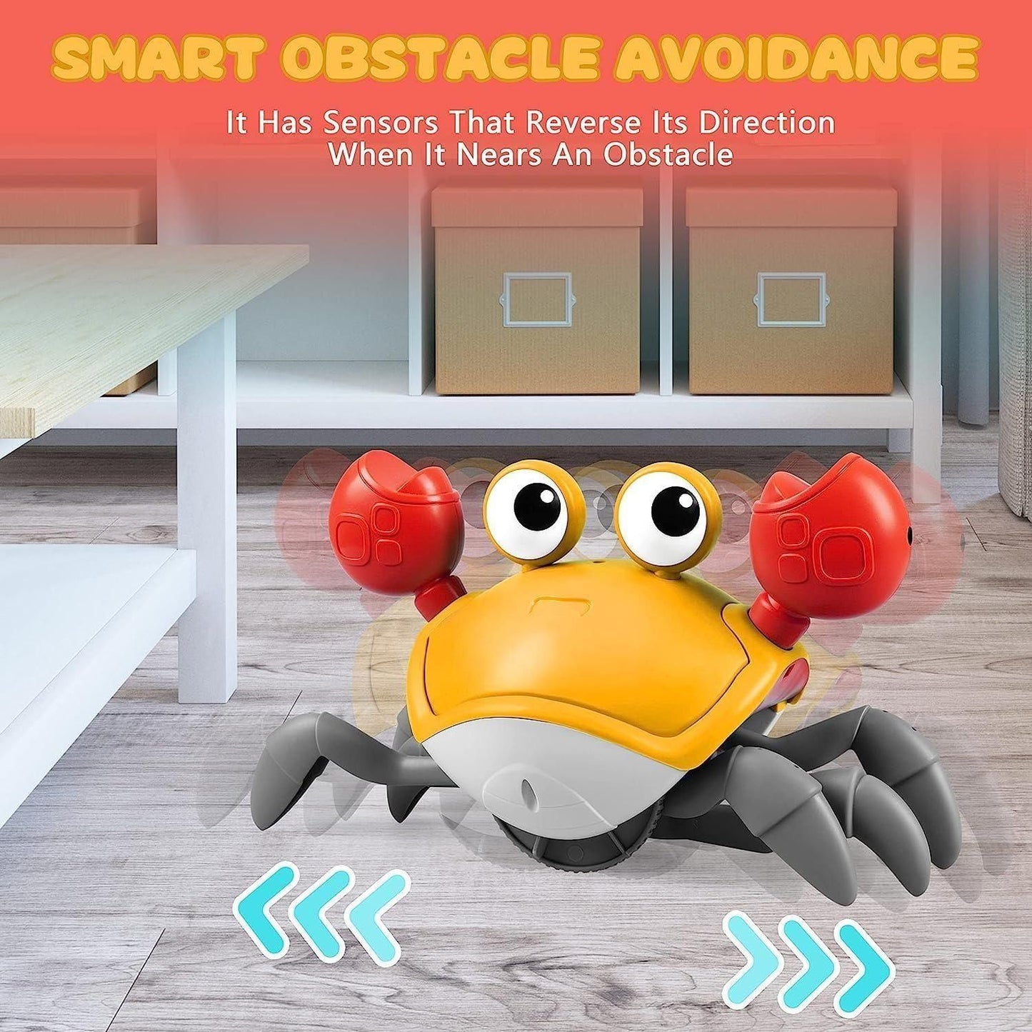 Cute Dancing Crab Toy with USB Rechargeable 5wjxrz-wh
