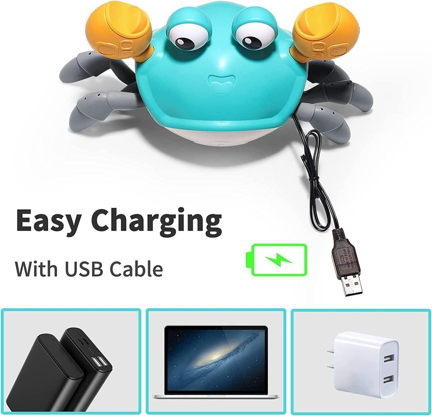 Cute Dancing Crab Toy with USB Rechargeable 5wjxrz-wh
