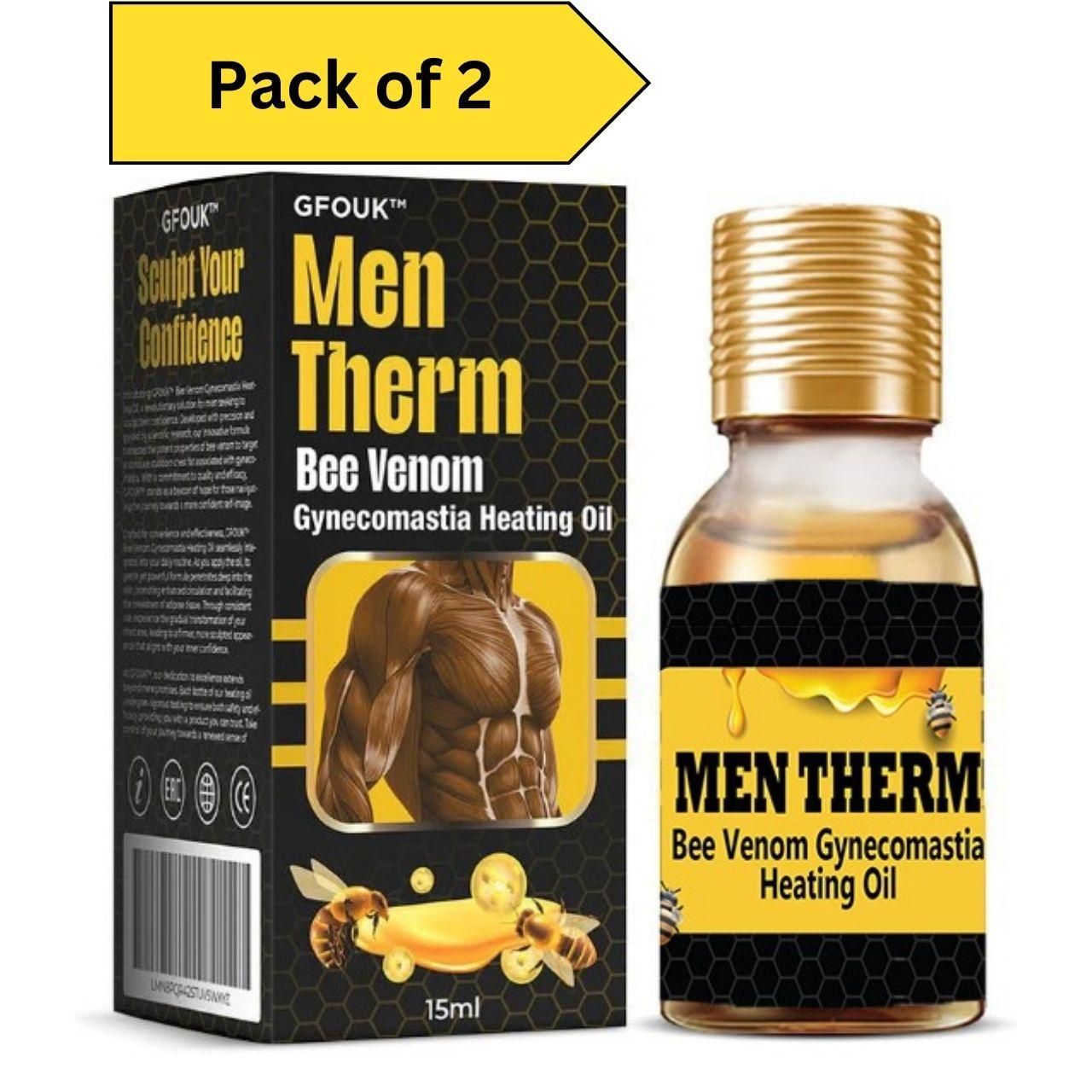 Bee Venom Gynecomastia Heating Oil 15 ml (Pack of 2) 5wjxrz-wh