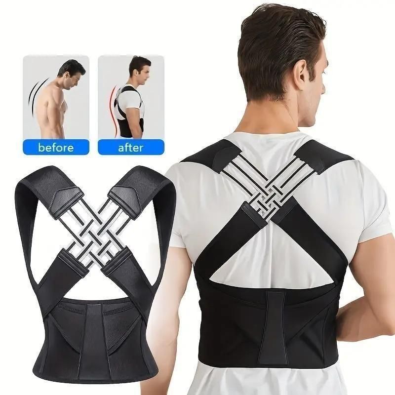 Adjustable Back Posture Corrector/ Slouching Relieve Pain Belt Women Men 5wjxrz-wh