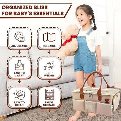 Nursery Storage Organizer-Foldable and Portable for Travelling 5wjxrz-wh