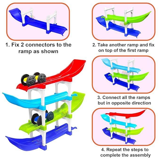 Ramp Racer , Multi level Ramp Racing Car Toy Set 5wjxrz-wh