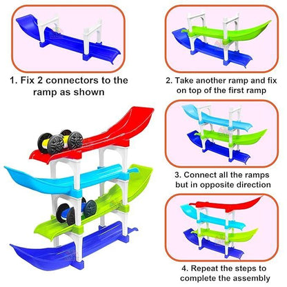 Ramp Racer , Multi level Ramp Racing Car Toy Set 5wjxrz-wh