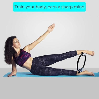 Fitness Ring Circle - Lightweight with Foam Padded Handles 5wjxrz-wh