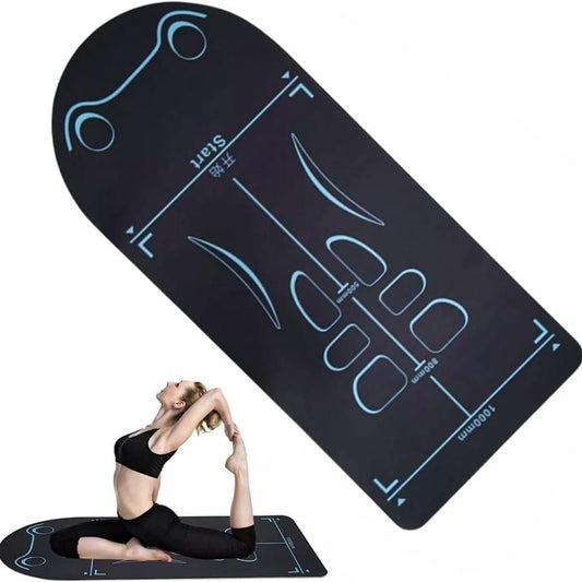 Non-Slip Yoga Mat with Asana Guide Lines (Pack of 1) 5wjxrz-wh
